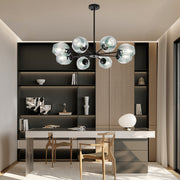 Glass Globe LED Electroplated Nordic Sputnik Chandelier Hanging Ceiling Lights