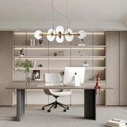 Globe Nordic Glass Bubble Chandelier Metal Industrial Chandelier Ceiling Lights