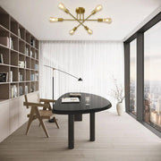 Minimalist Geometric Industrial Sputnik Chandelier 6 Bulbs Ceiling Lights