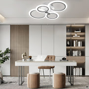 Circles Aluminum Acrylic Flush Mount Lighting LED Ceiling Lights