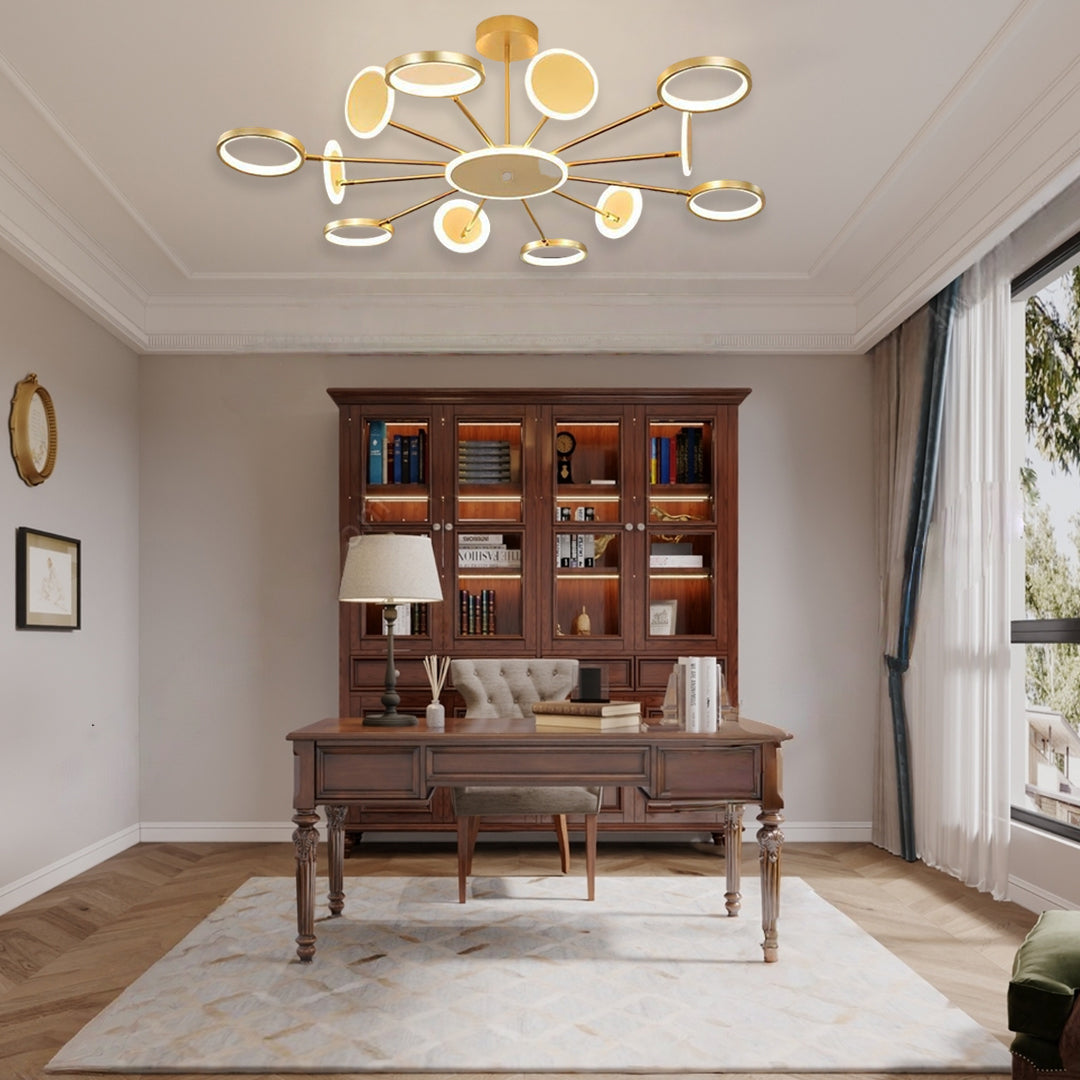 Multi Circle Design Pendant Lighting Acrylic Aluminum Alloy LED Ceiling Lights