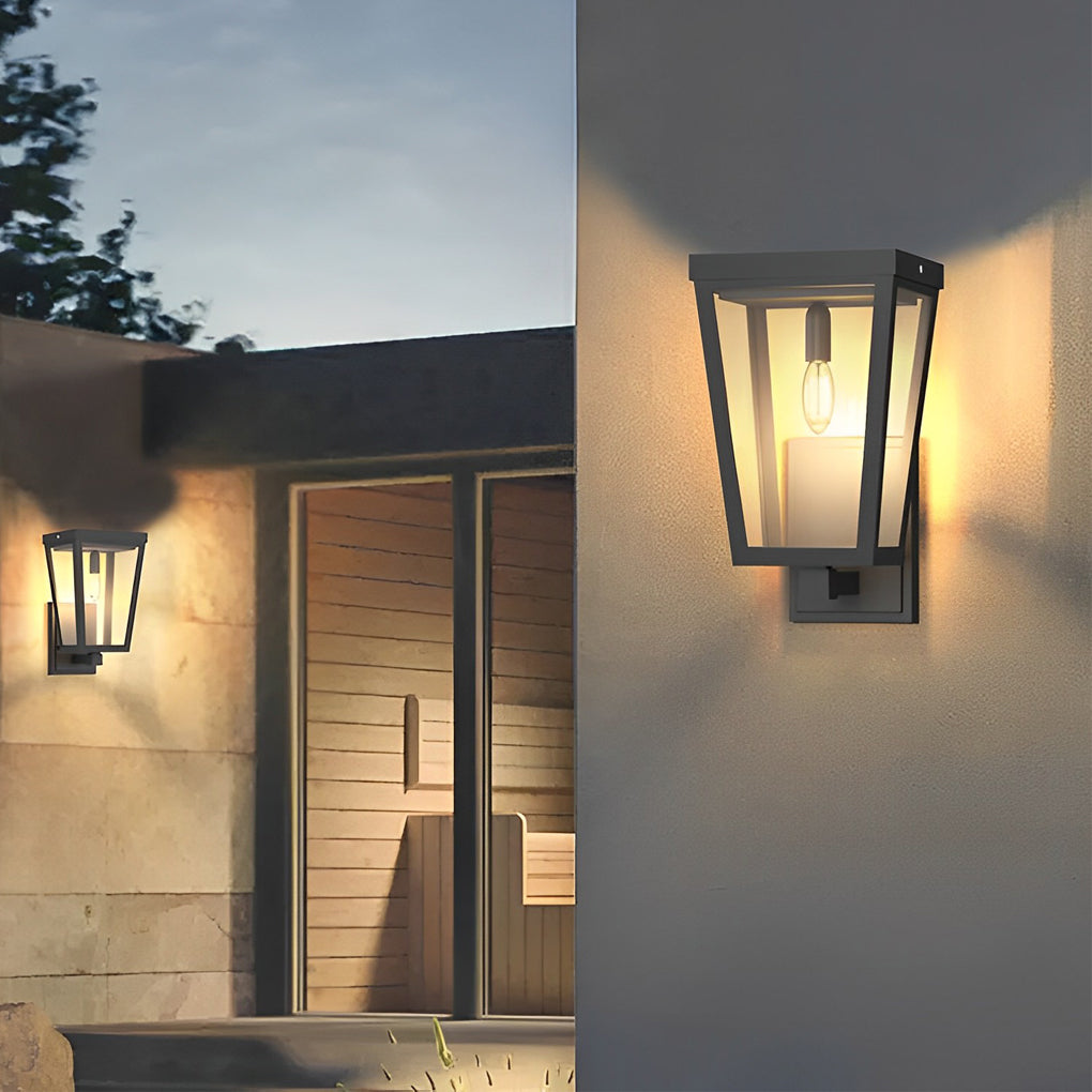 Square Smart Light Control Waterproof LED Solar Outdoor Wall Lights | Dazuma