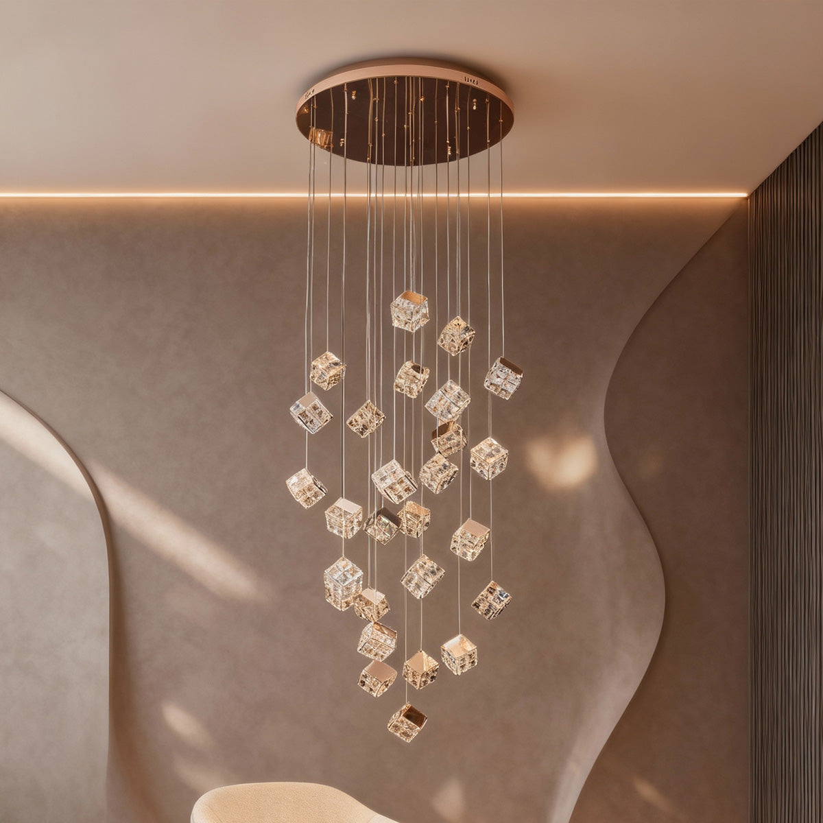 STAIRCASE CHANDELIERS