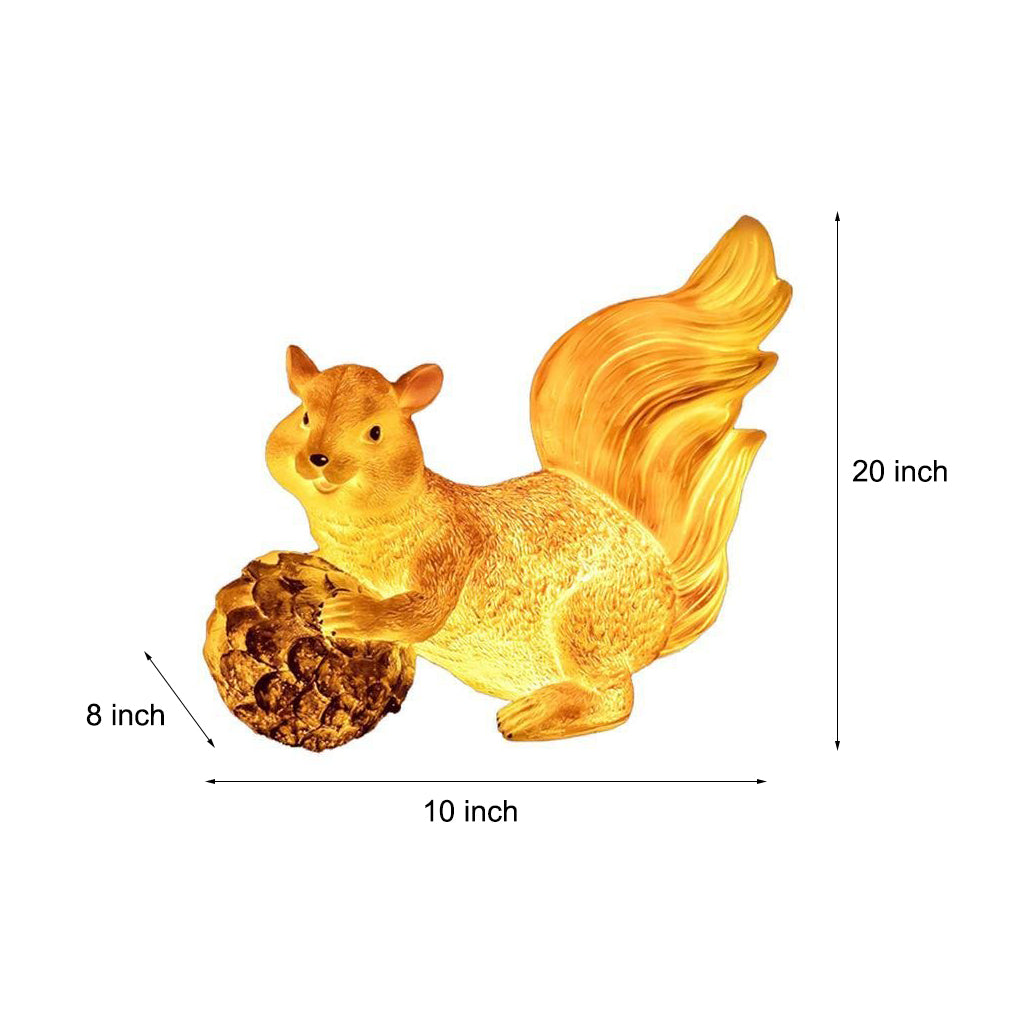 Resin Squirrel Outdoor Garden Light Modern LED Waterproof Landscape Lighting - Dazuma