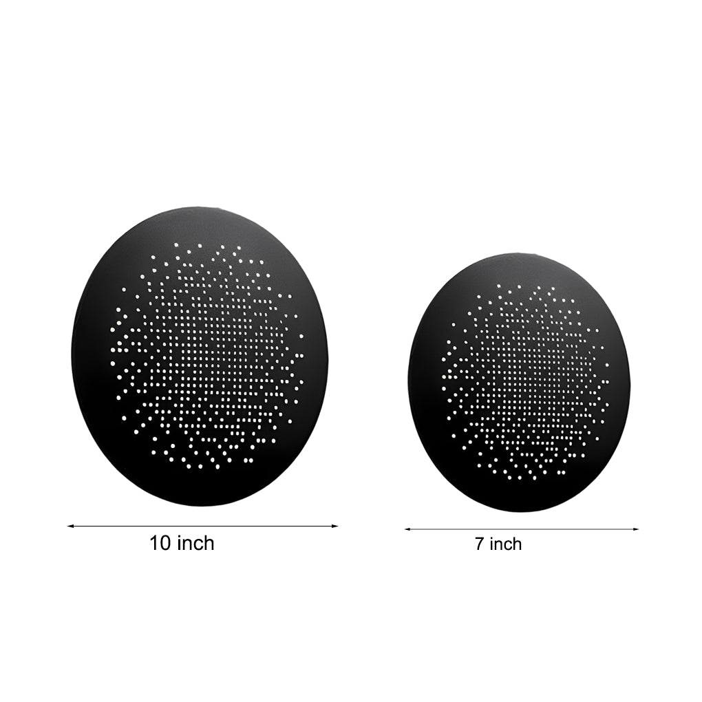 Circular Small Hollow Holes Waterproof LED Black Outdoor Wall Lights - Dazuma