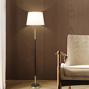 Vintage Wrought Iron Floor Lamps Country Style Fabric Shade Light