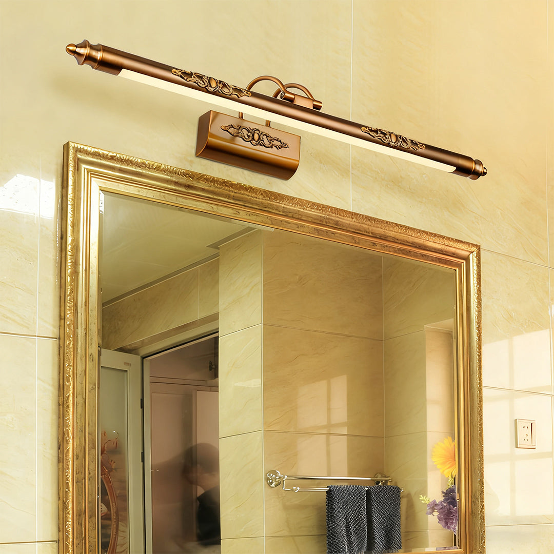 Brass Bathroom Vanity Light Fixtures Retro Antique Acrylic Light