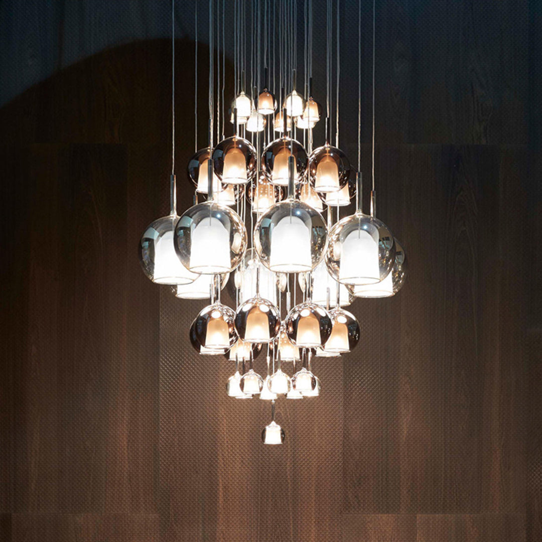 Glass Ball Pendant Light Nordic LED Glass Art Island Light