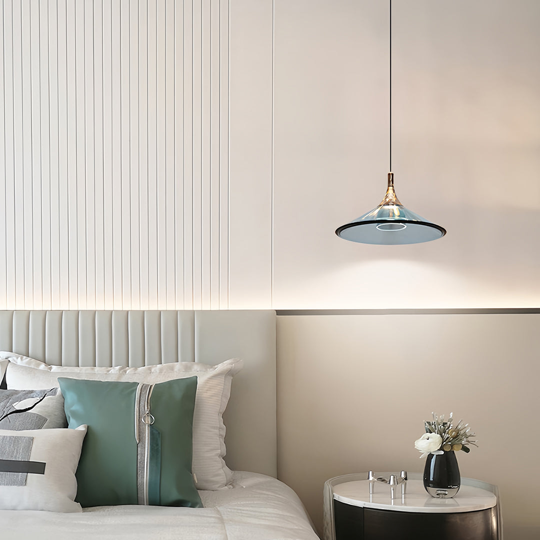 Rise and Fall Pendant Lights Aluminum Acrylic Ceiling Light