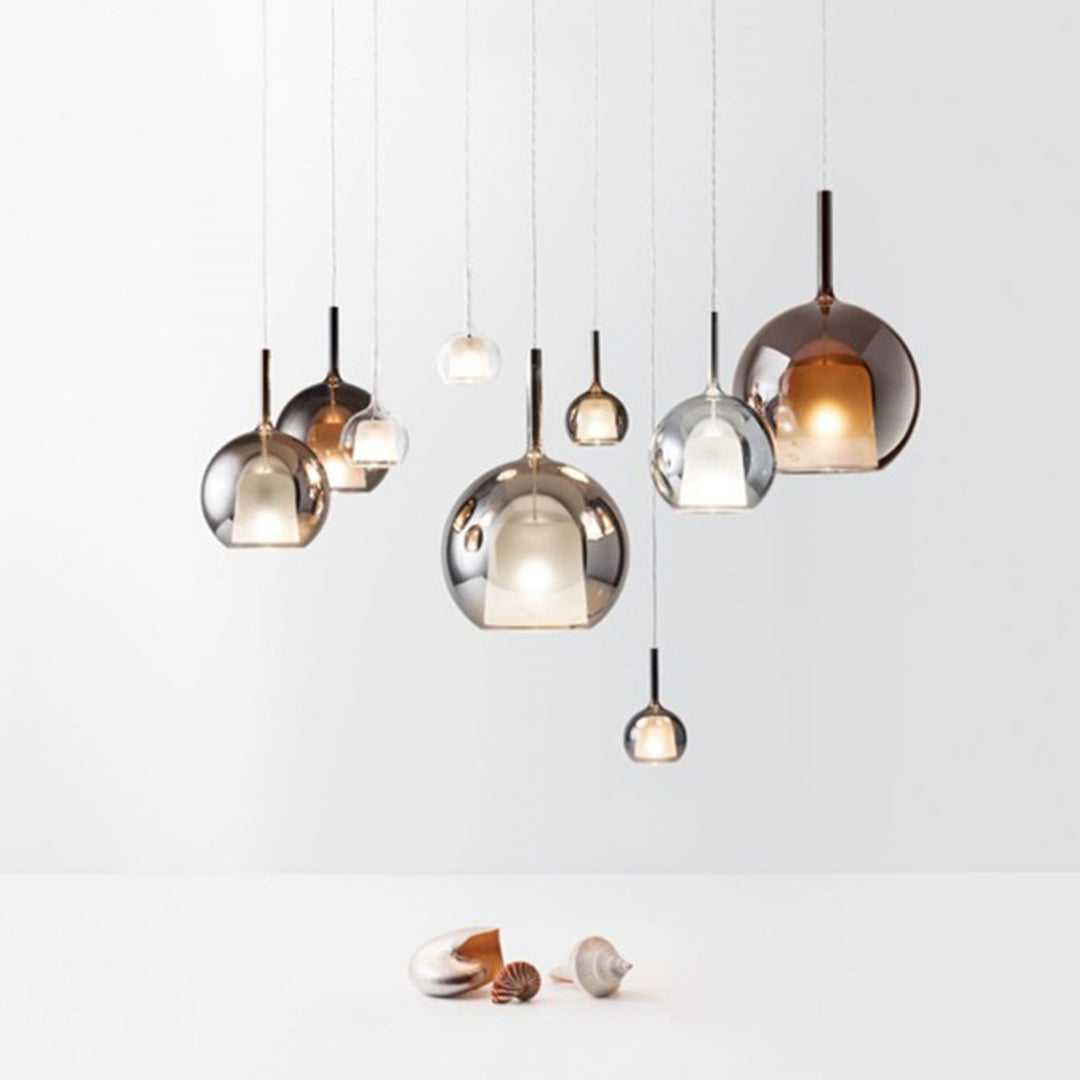 Glass Ball Pendant Light Nordic LED Glass Art Island Light