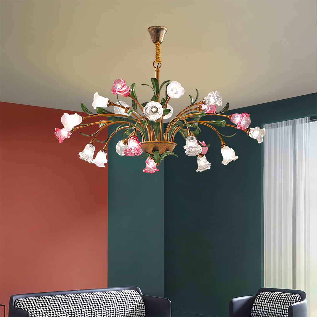 Vintage Floral Chandelier Vintage Rustic Branch Ceiling Light