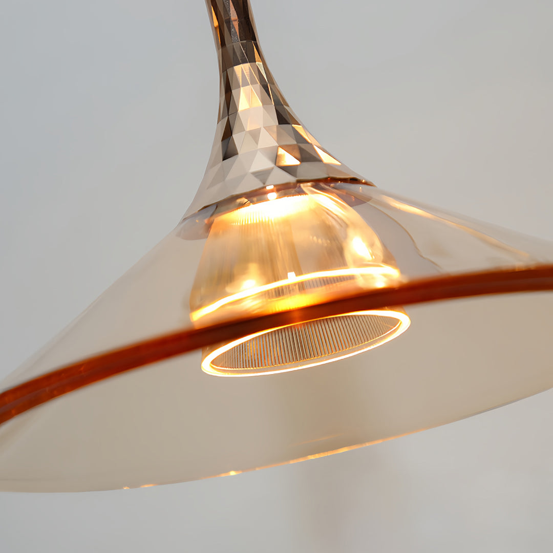 Rise and Fall Pendant Lights Aluminum Acrylic Ceiling Light