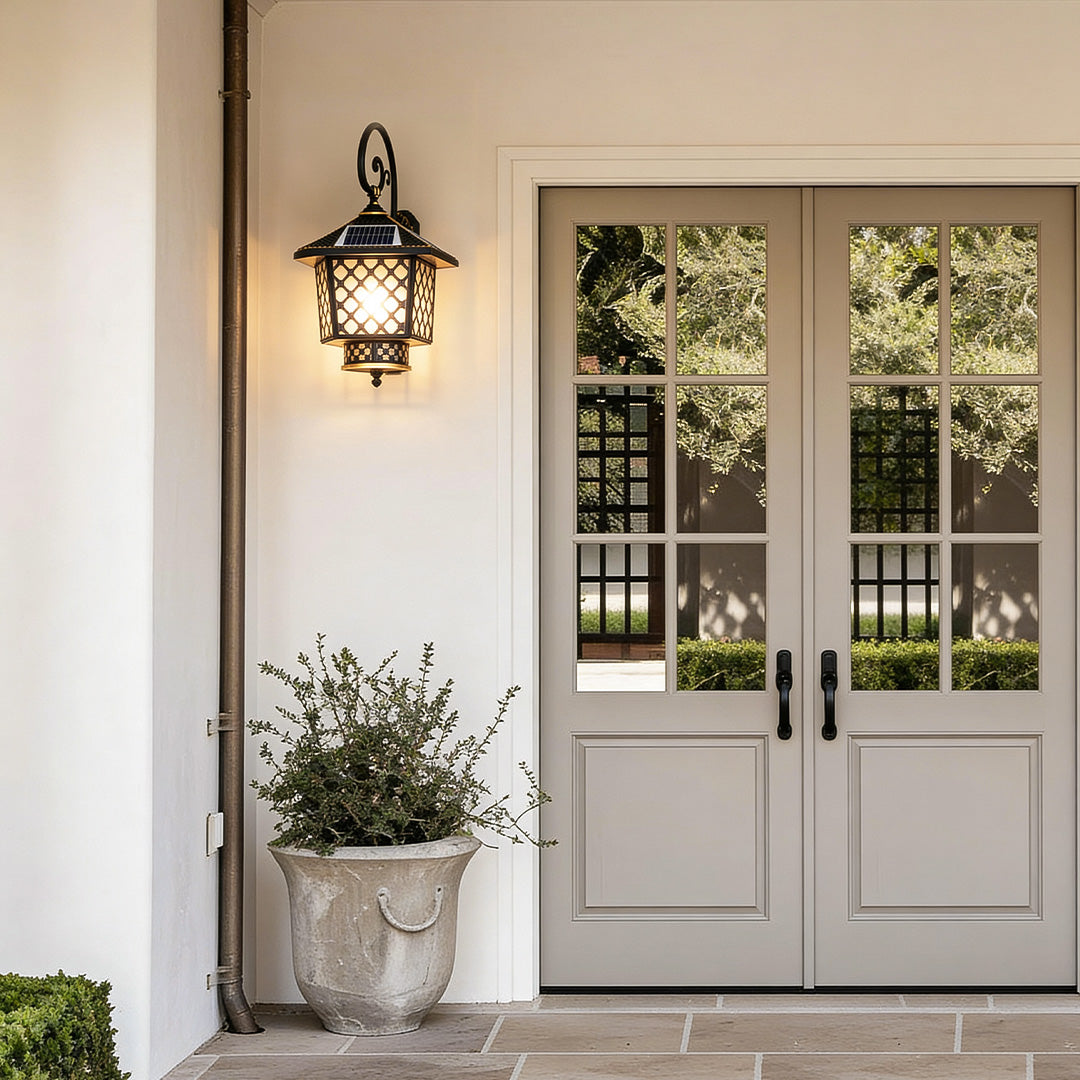 Solar Outdoor Sconces European-Style Waterproof Lamp