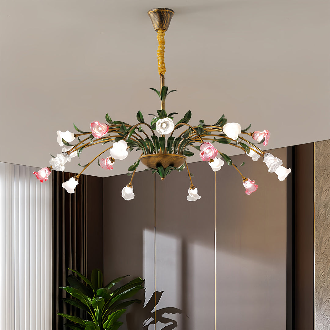 Vintage Floral Chandelier Vintage Rustic Branch Ceiling Light