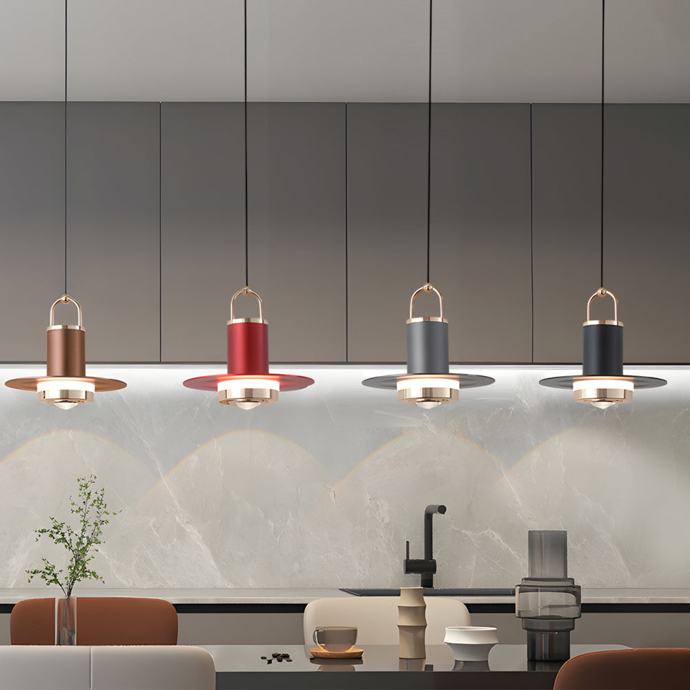 Small Simple Creative Metal Glass Nordic Hanging Lights Pendant Lamp