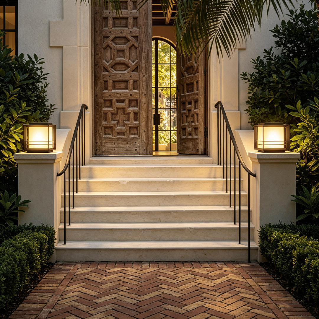 Driveway Pillar Lights Modern Courtyard Outdoor Light