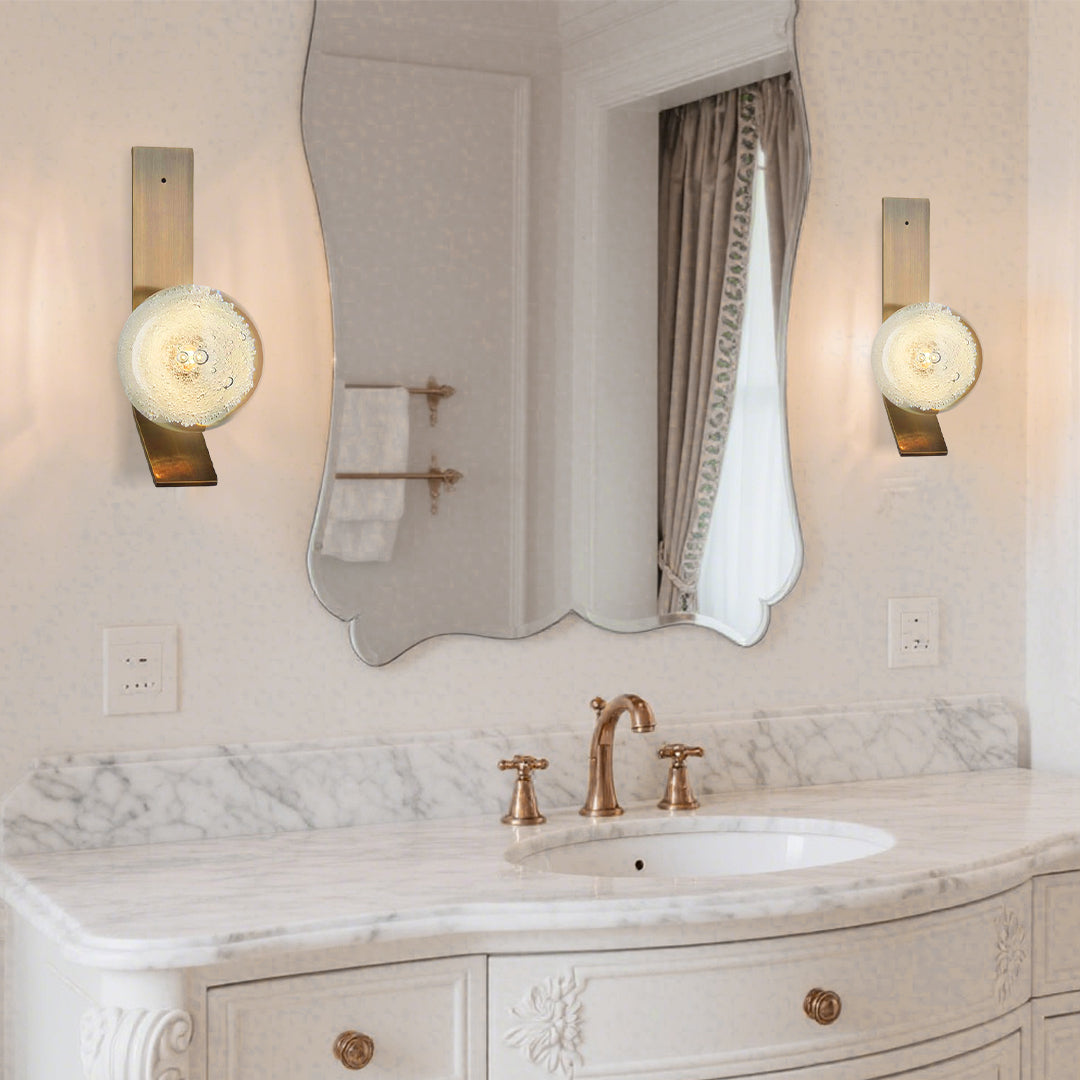 LED Wall Mount Light Indoor Modern Minimalist Glass Bubble Ambience