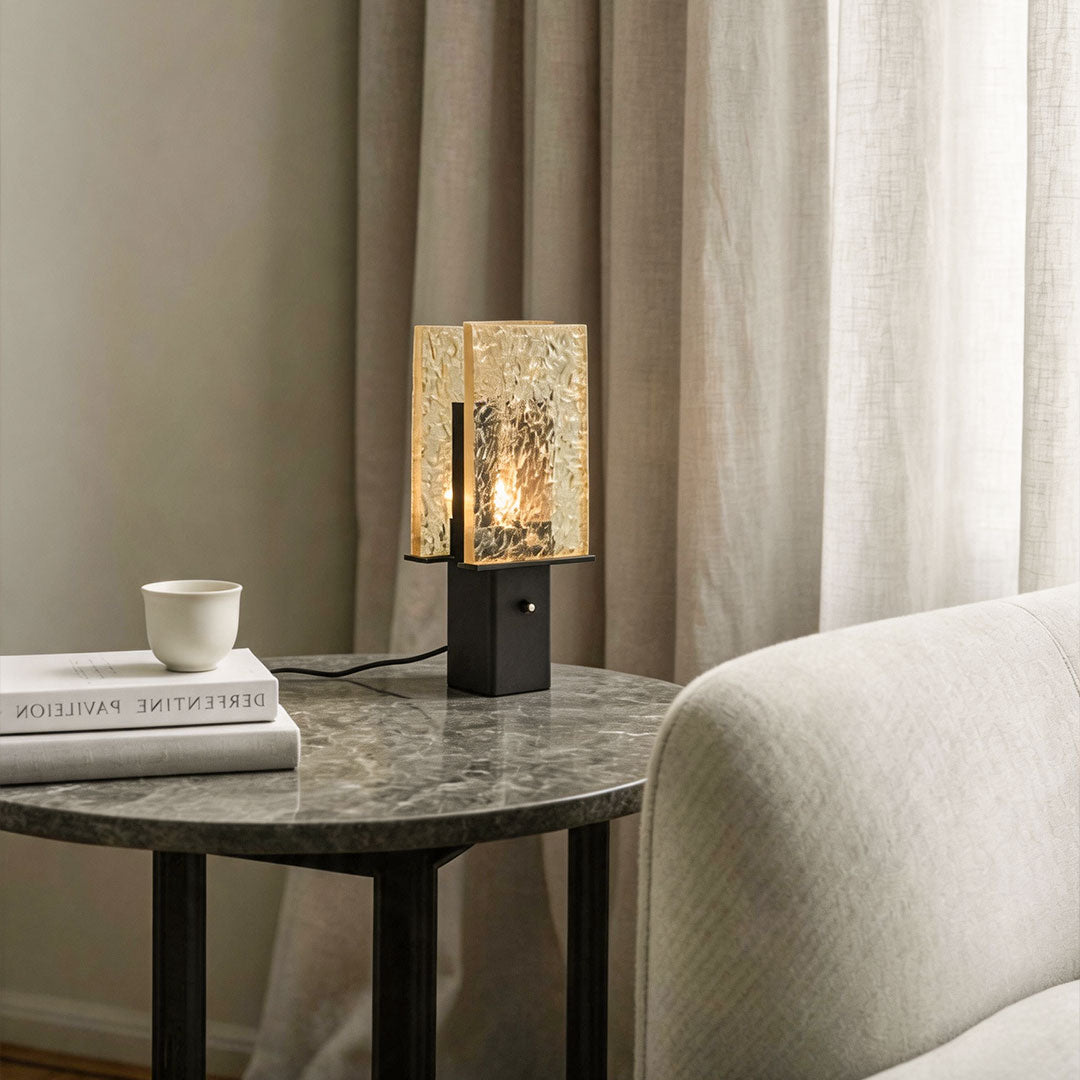 Black Wood Table Lamp Modern Luxury Minimalist Bedside Light
