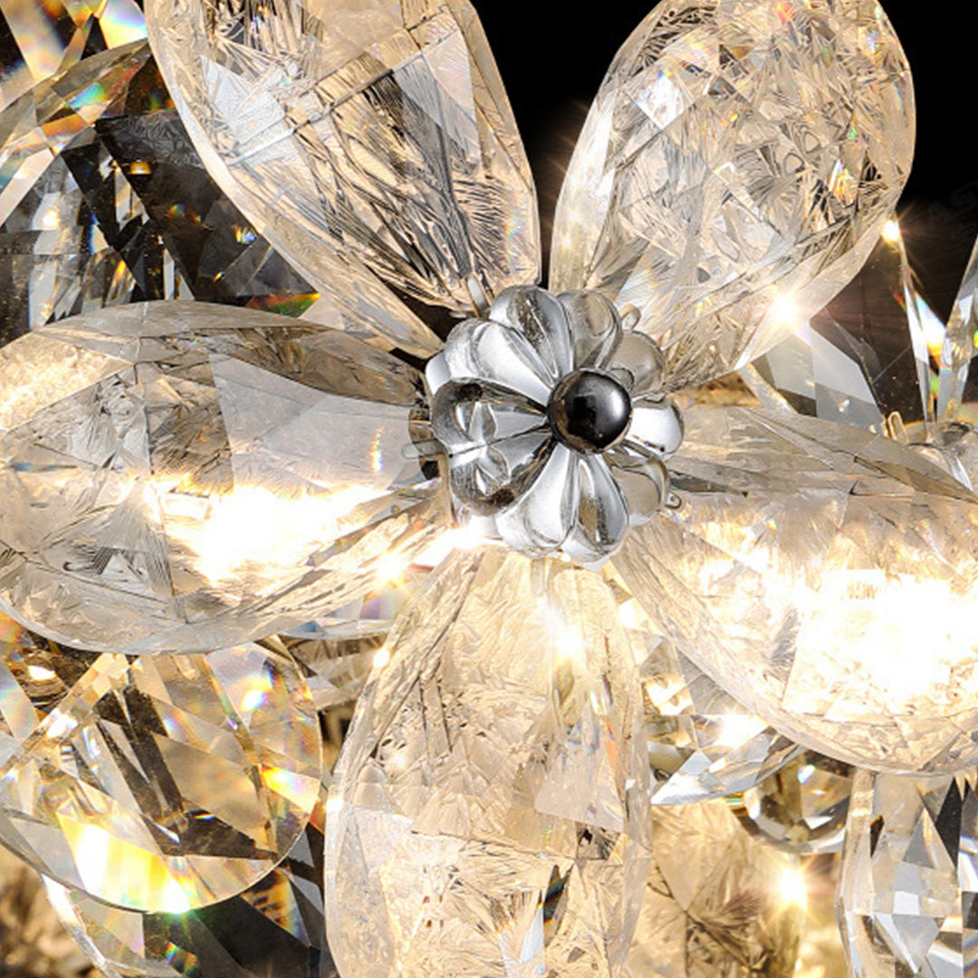 Dining Room Crystal Chandelier  French Flower Art Chandelier