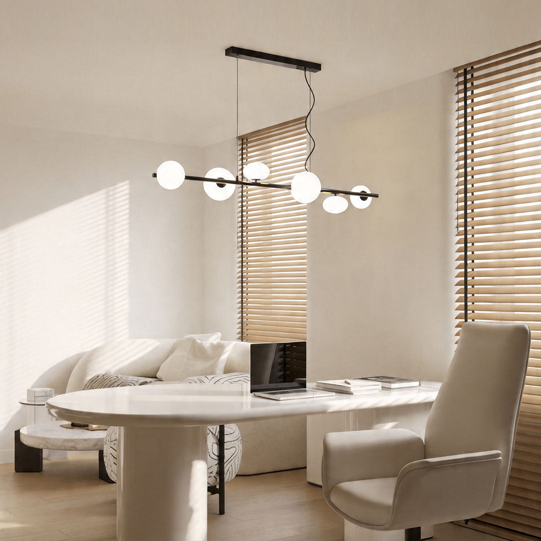 Linear Modern Chandelier Minimalist Creative Ceiling Light