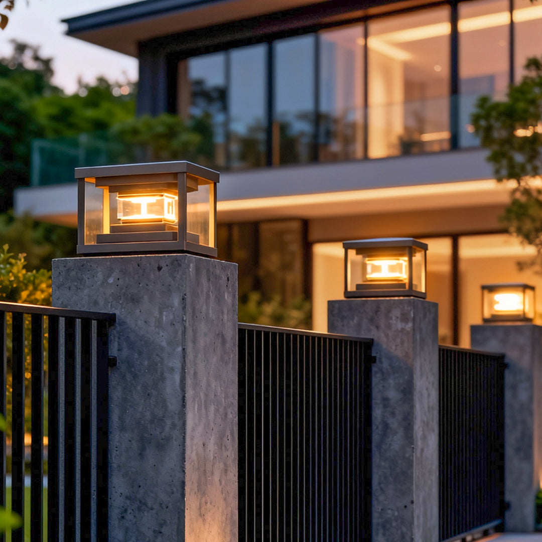 Pillar Lights for Gate Outdoor Courtyard Exterior Light