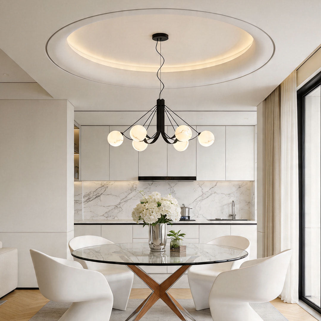 Black Chandelier Modern Creative Minimalist Ceiling Light