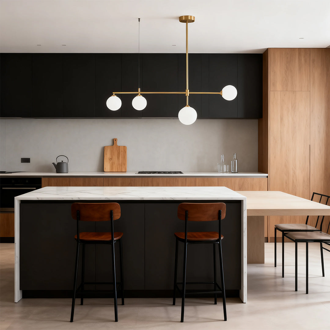 Bubble Glass Pendant Lights Nordic Minimalist Sleek Gold Ceiling Light