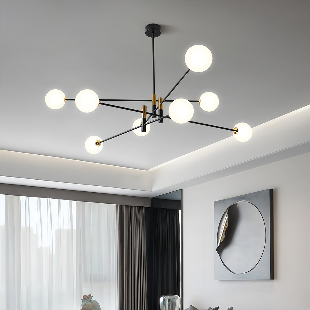 Branch Chandeliers Nordic Magic Black and Gold Iron Ceiling Light