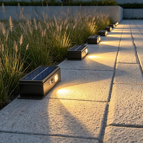 【2 PCS】Outdoor Deck Solar Lights LED In-Ground Landscape Light