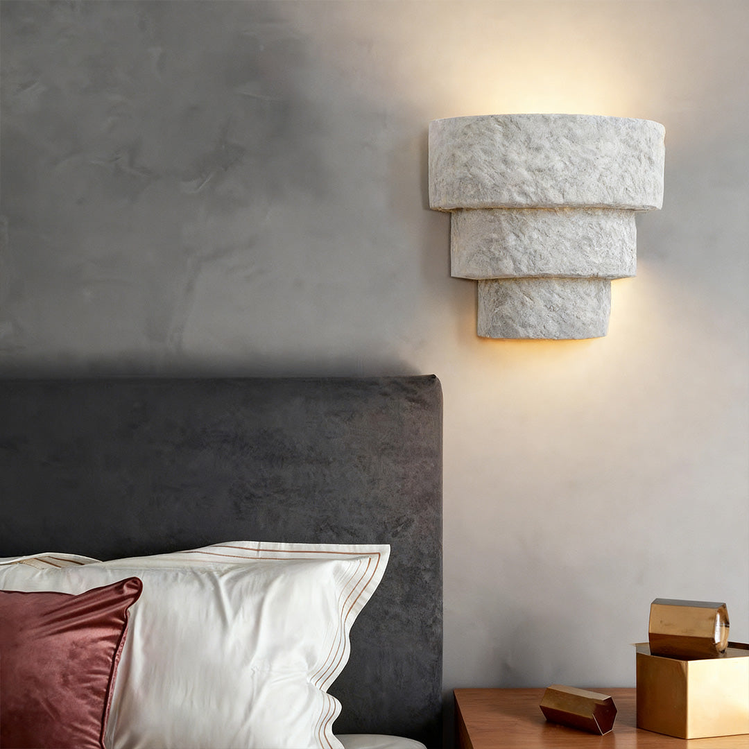 Night Wall Light Cement Up Lighting Minimalist Cement Body Lamp
