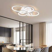 Elegant Semi Flush Mount Ceiling Lights with Unique Overlapping Rings
