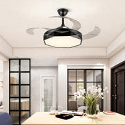 42 in Ceiling Fan with Light White ABS Blades and Acrylic Shade Light