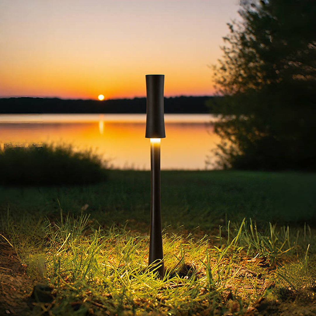 Lawn Pole Light Outdoor Waterproof Black Bollard Light