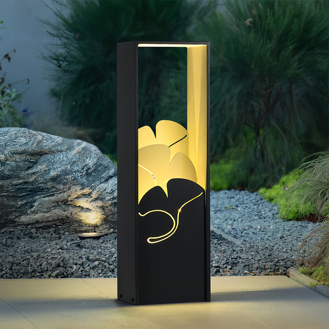 Decorative Bollard Lights Black Artistic Outdoor Landscape Light