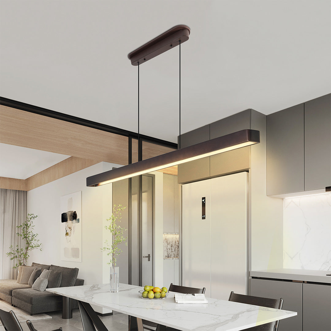Island Linear Pendant Lighting Japanese Minimalist Ceiling Lights