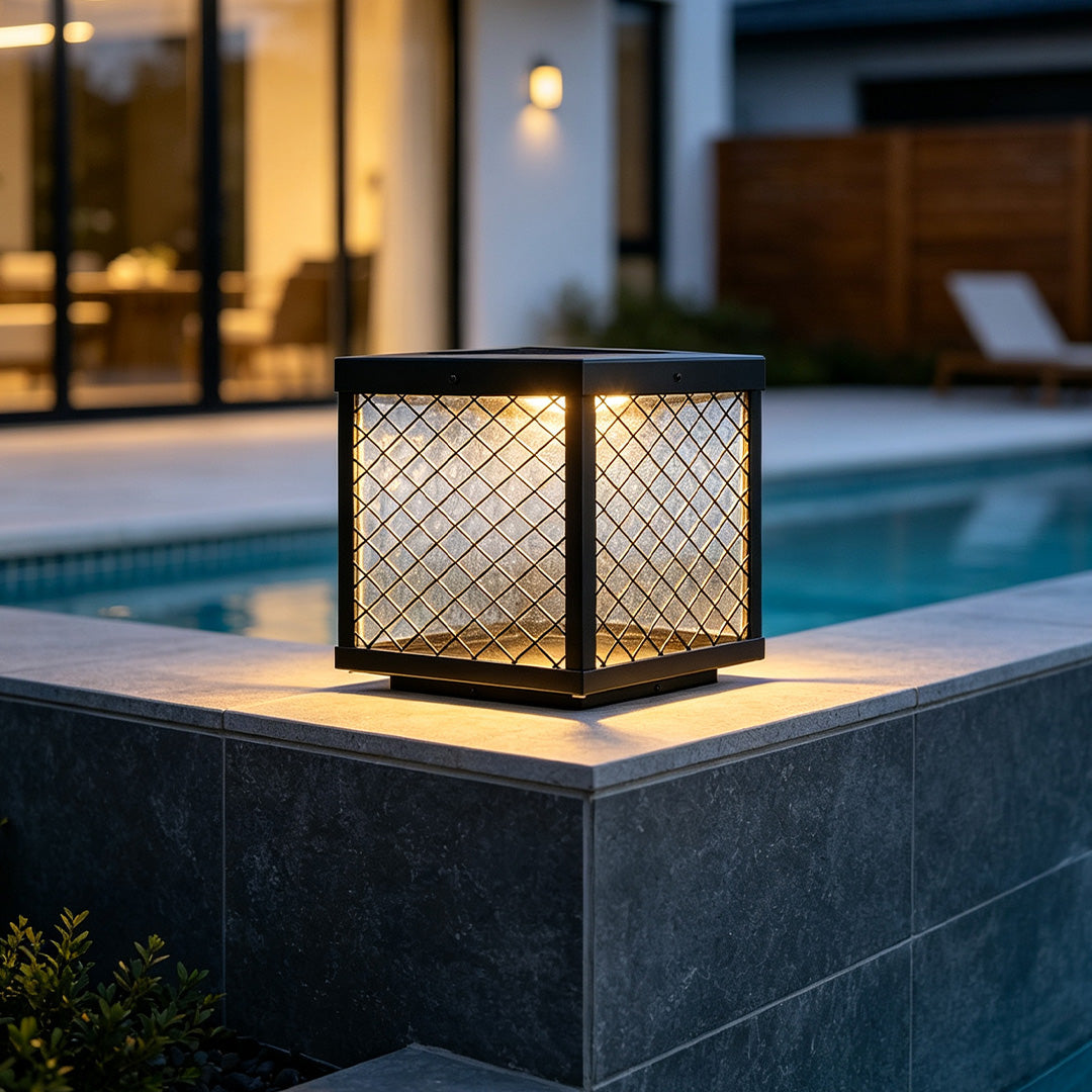 Modern Driveway Pillar Lights Outdoor Waterproof Light