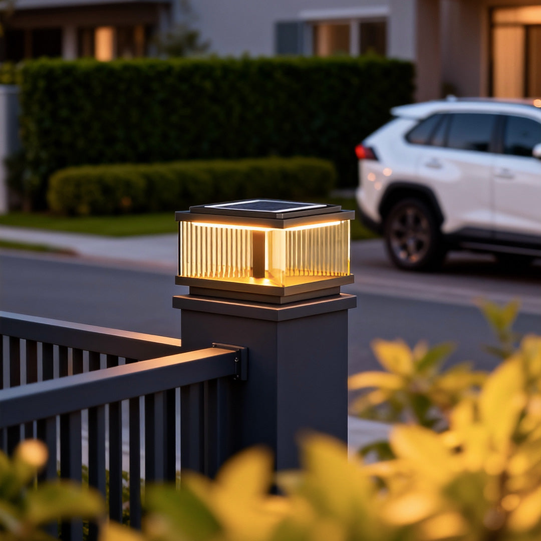 Pillar Post Lights Outdoor Waterproof Courtyard Square Light