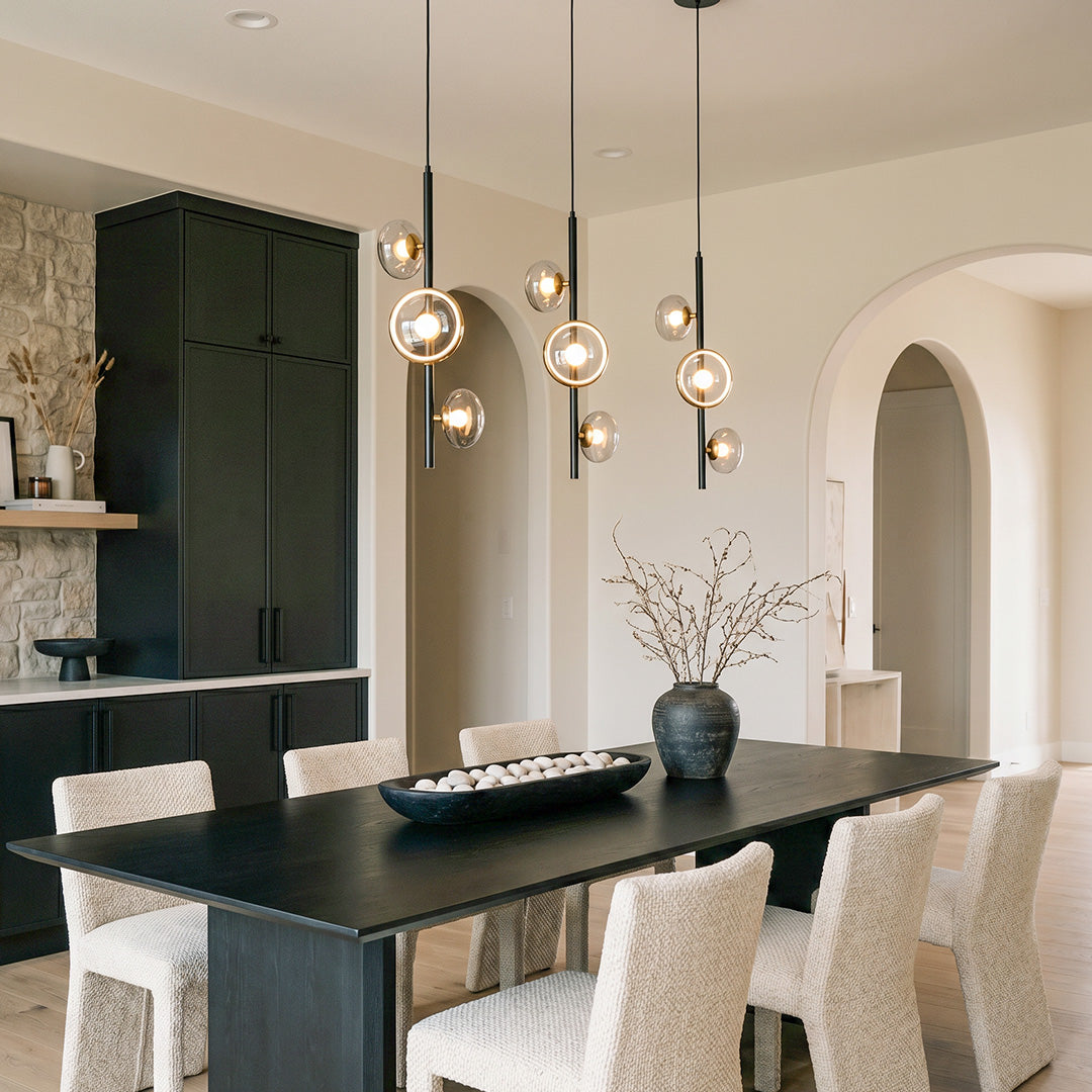 3 Light Linear Pendant Light Italian Creative Vertical Ceiling Light