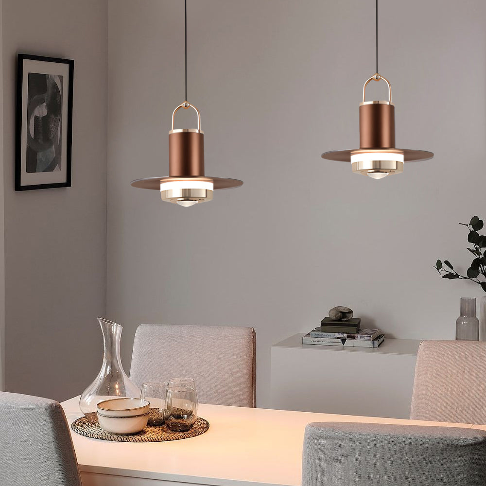 Small Simple Creative Metal Glass Nordic Hanging Lights Pendant Lamp
