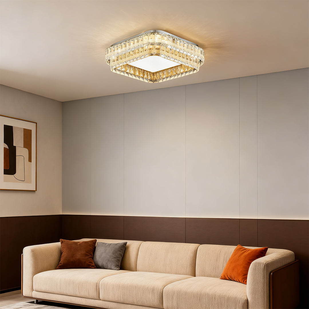 Flush Mount Modern Light Atmospheric Luxury Crystal Light