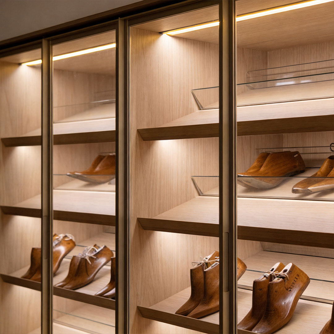 LED Undercabinet Lighting Recessed 45° LED Cabinet Light