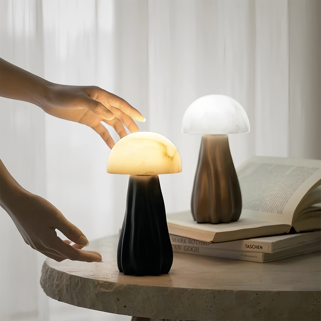 Table Mushroom Lamps Nordic Resin  LED Unique Atmosphere Lamp