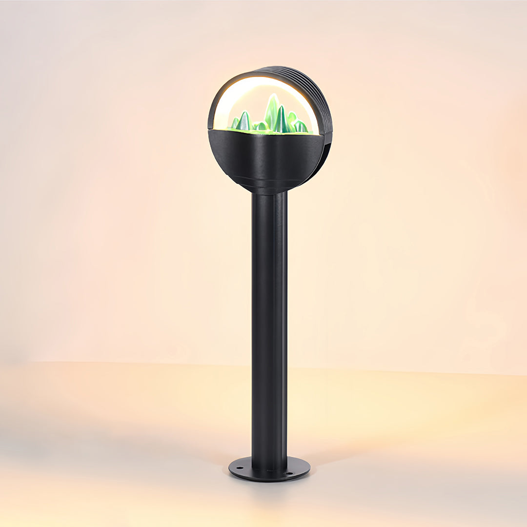 Modern Pathway Lights Frosted Globe Garden Waterproof Light