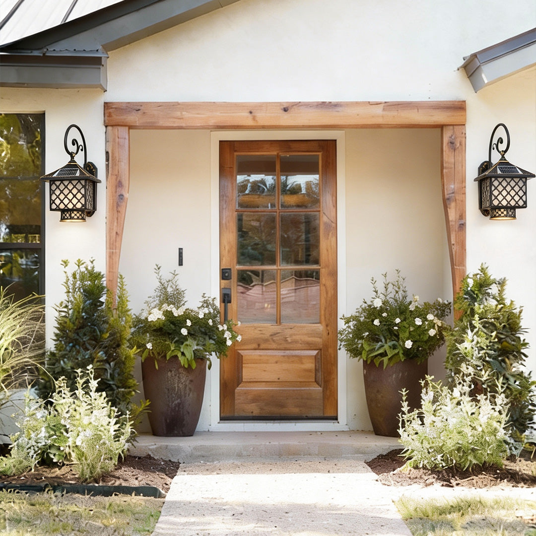 Solar Outdoor Sconces European-Style Waterproof Lamp