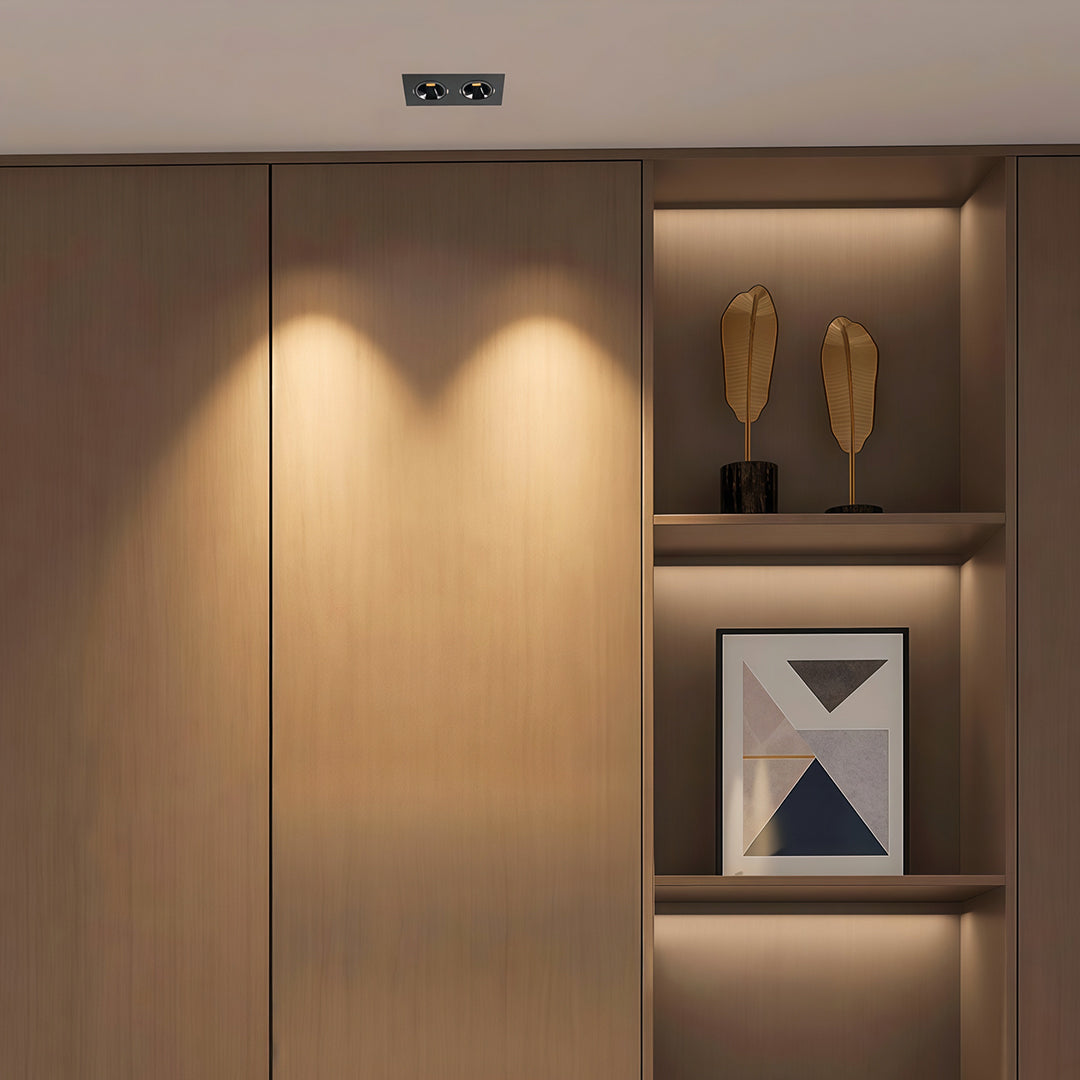 Square Recessed Downlight LED Aluminum Eye Protection Light