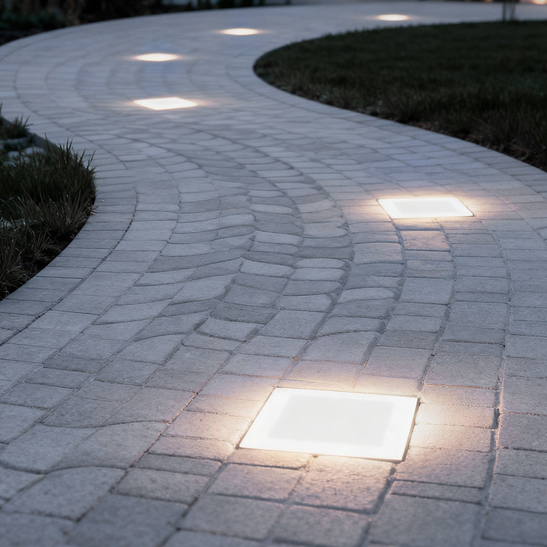 Outdoor Ice Cube Lights Modern Intelligent Solar Step Light