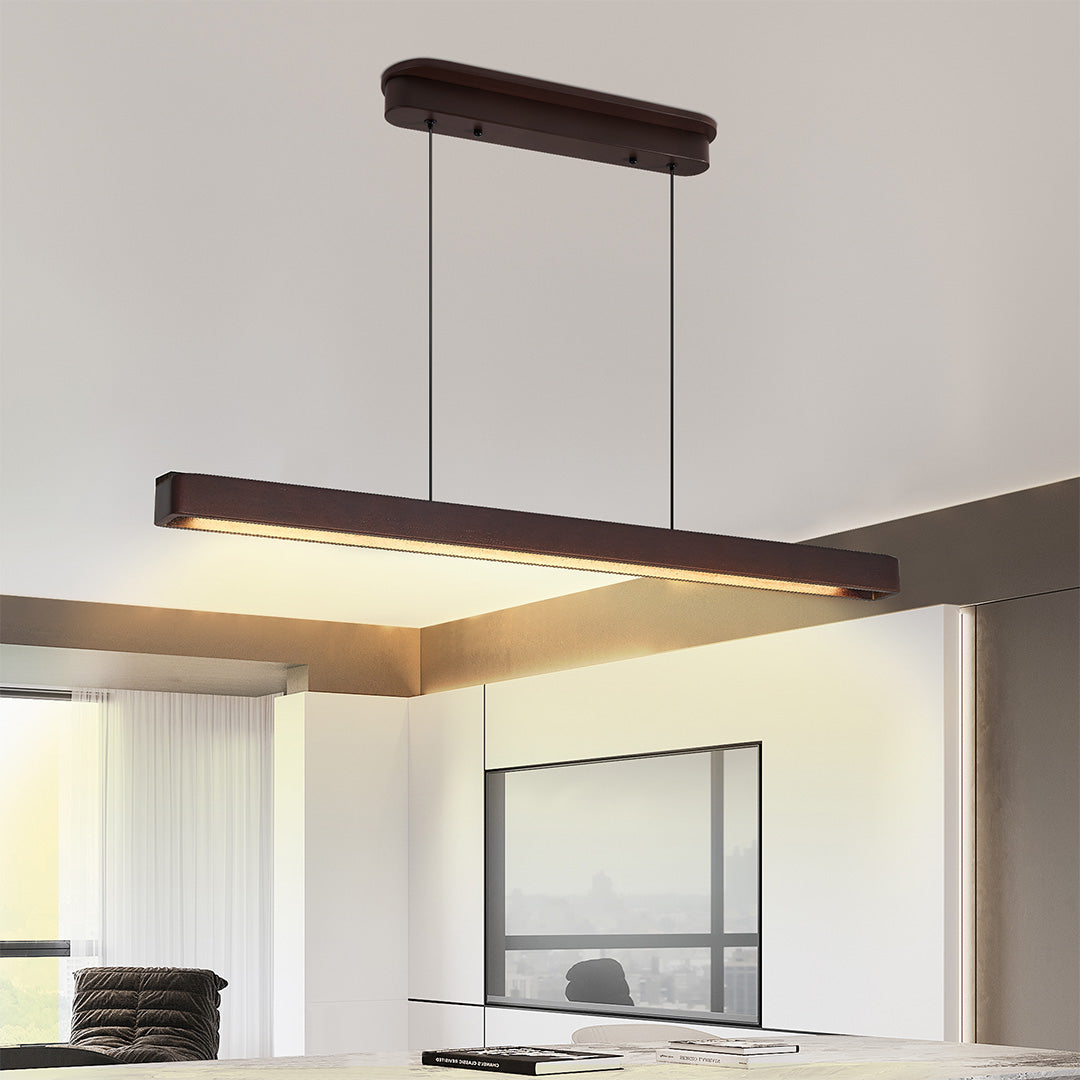Island Linear Pendant Lighting Japanese Minimalist Ceiling Lights