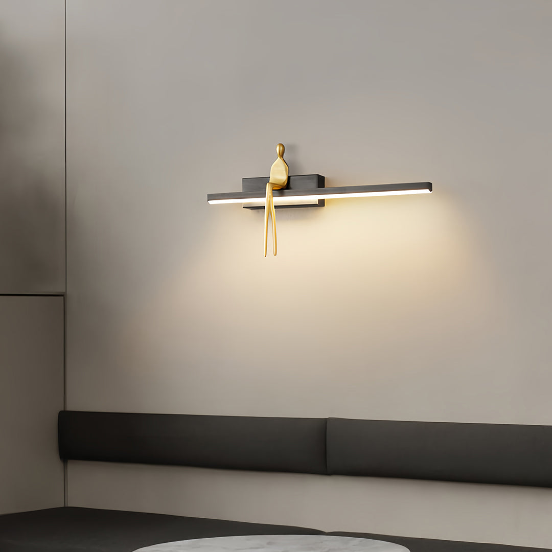 Art Wall Lights Italian Creative Gold Man Minimalist LED Artistic Lamp