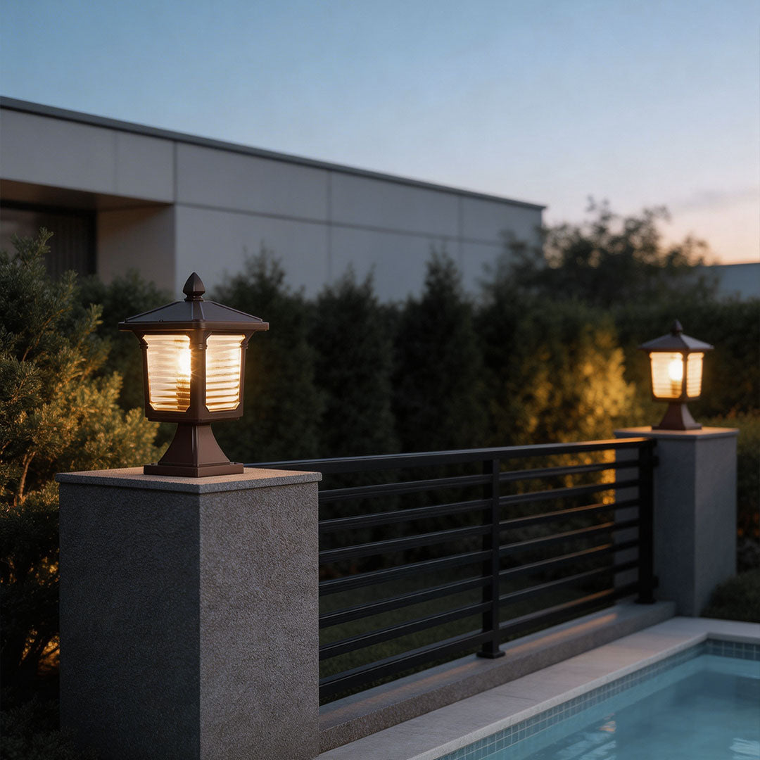 Pillar Lights for Gate Modern Minimalist Outdoor Light