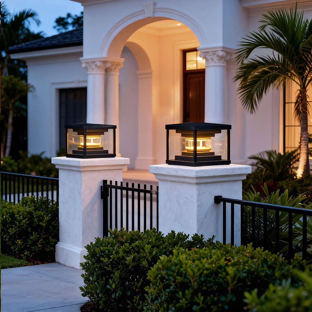 Pillar Lights for Gate Outdoor Courtyard Exterior Light